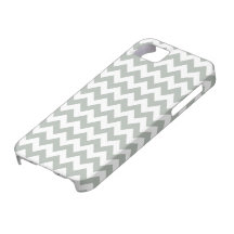 Silver Grey Chevron iPhone 5 Case