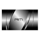 Silver Grey Metallic Look-Stainless Steel Pattern Business Card