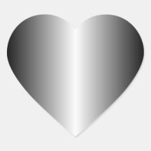 Silver Heart Sticker
