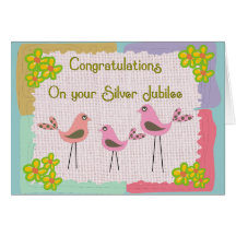 Silver Jubilee Card For Nuns