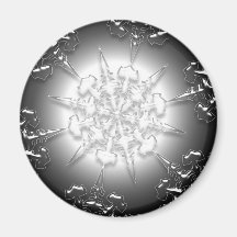 Silver Ornament Magnet