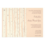 Silver Peony Russet Lite Birch Tree Wedding Invite