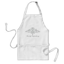 Silver Princess Filigree Apron