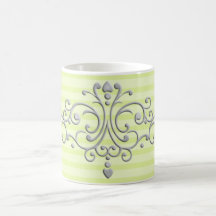 Silver Princess Filigree Coffee Mug