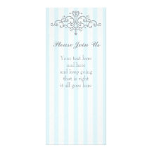 Silver Princess Filigree Custom Announcements