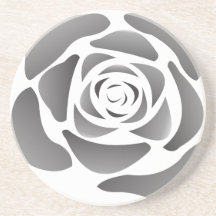 Silver  Rose Coaster