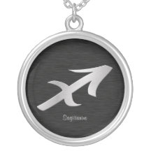 Silver Saggitarius Zodiac Symbol Custom Jewelry