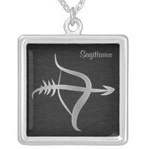 Silver Sagittarius Zodiac Symbol Pendants