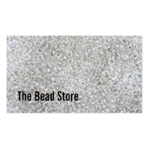 Silver Seed Beads Business Cards business cards