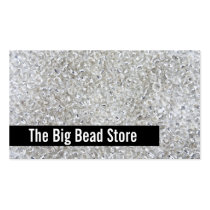 Silver Seed Beads Business Cards business cards