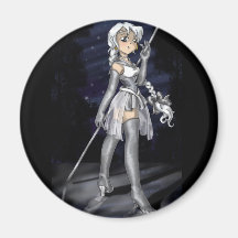 Silver Senshi Magnet