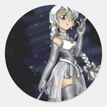 Silver Senshi Stickers