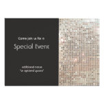 Silver Sequins Invitation Card