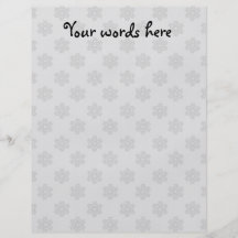 Silver snowflakes on silver background full color flyer