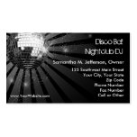 Silver Sparkle Disco Ball Party Business Cards