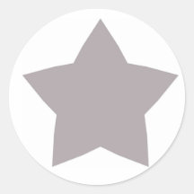 Silver Star Sticker