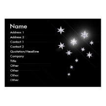 Silver Stars - Chubby Business Card