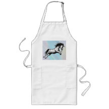 Silver Unicorn Apron