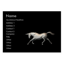 Silver Unicorn - Chubby Business Card Template