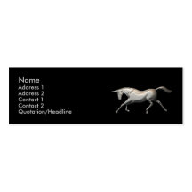 Silver Unicorn - Skinny Business Cards