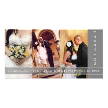 SILVER UNION | WEDDING THANK YOU CARD PERSONALIZED PHOTO CARD
