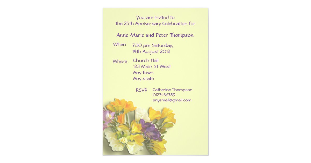 church anniversary invitation