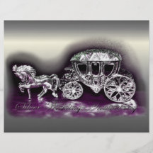 Silver Wedding Anniversary with a Silver Coach Personalized Flyer