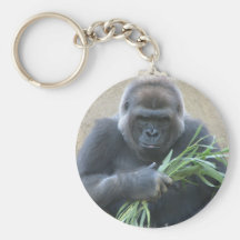 Silverback Gorilla Keychain