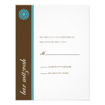 Simcha Bar Mitzvah Reply Custom Invitation