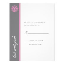 Simcha Bat Mitzvah Reply Personalised Invite