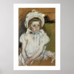 Simone in a White Bonnet Poster