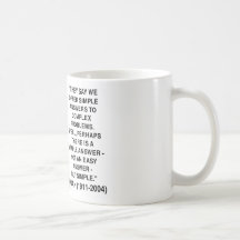 Simple Answers To Complex Problems Reagan Quote Mug