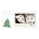 simple black and white photo card
