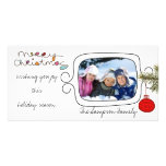 simple black and white photo card