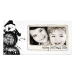simple black and white photo card
