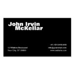 Simple Black Business Card