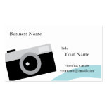 Simple camera business card