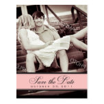 Simple Chandelier Save the Date Photo Postcard