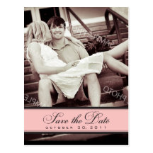 Simple Chandelier Save the Date Photo Postcard