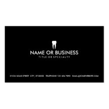 simple dentistry business cards