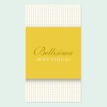 Simple Dots Marigold Business Card (vert) business cards