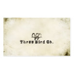 Simple Elegant Birds Indie Grunge Business Card