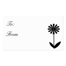 Simple Flower Gift Card Business Cards