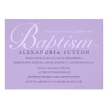 Simple Lavender Baptism/Christening Invite