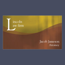 Simple Lawyer Business Card Textured Gold Curves business cards