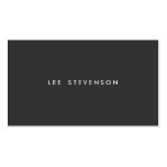 Simple Minimalistic Solid Black  Business Card