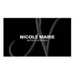 Simple Monogram Business Card