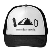 Simple Needs (Rock Climbing) Hat