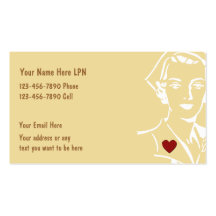 Simple Nurse Business Card