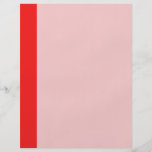 simple orange red border personalised flyer